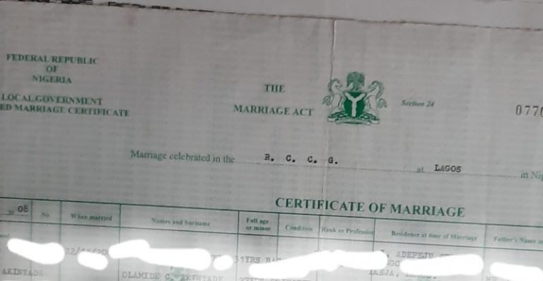 Fg Using Marriage Certificate To Target Christians Pfn Ivory Ng 0150