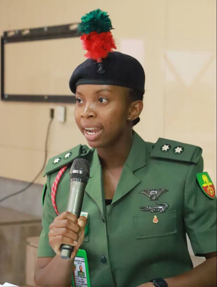Nigerian Army promotes first female officer trained in UK military academy