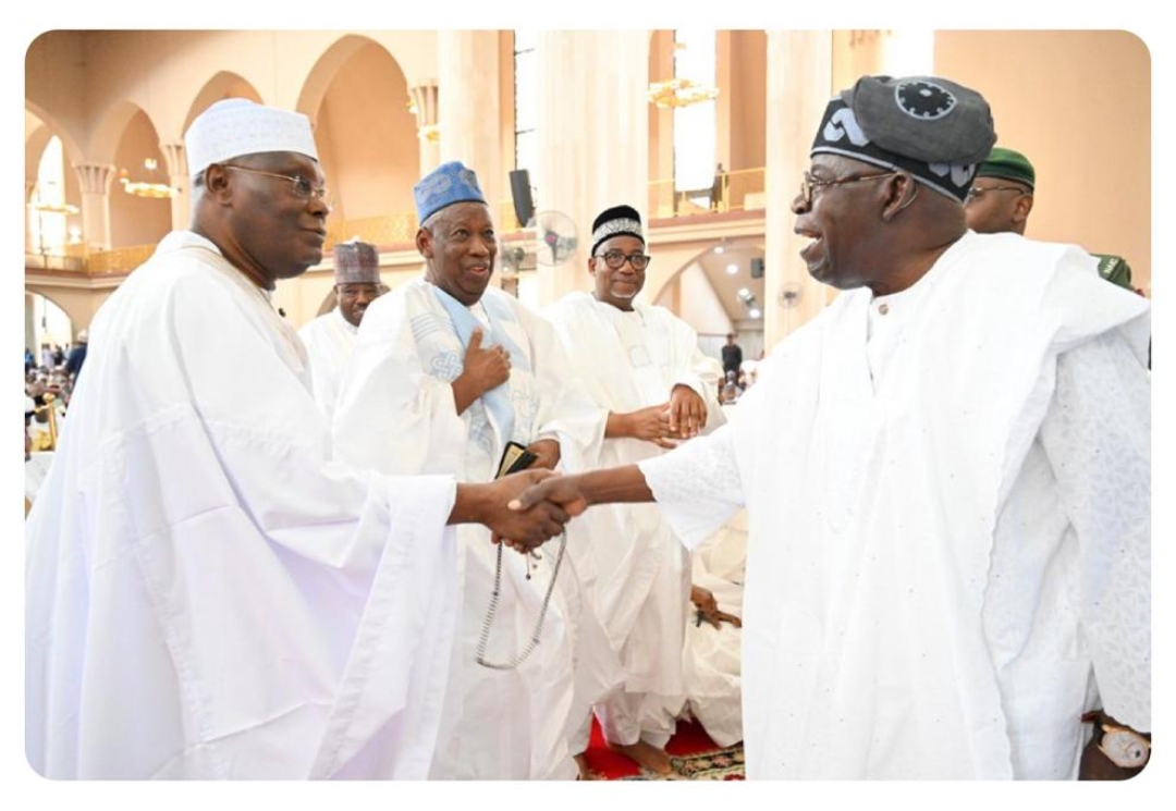 Excitement as Tinubu, Atiku meet at wedding of Danjuma Goje’s daughter